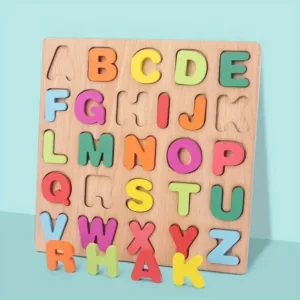 Montessori Cognition Series Wooden 3D Alphabet Number Puzzle